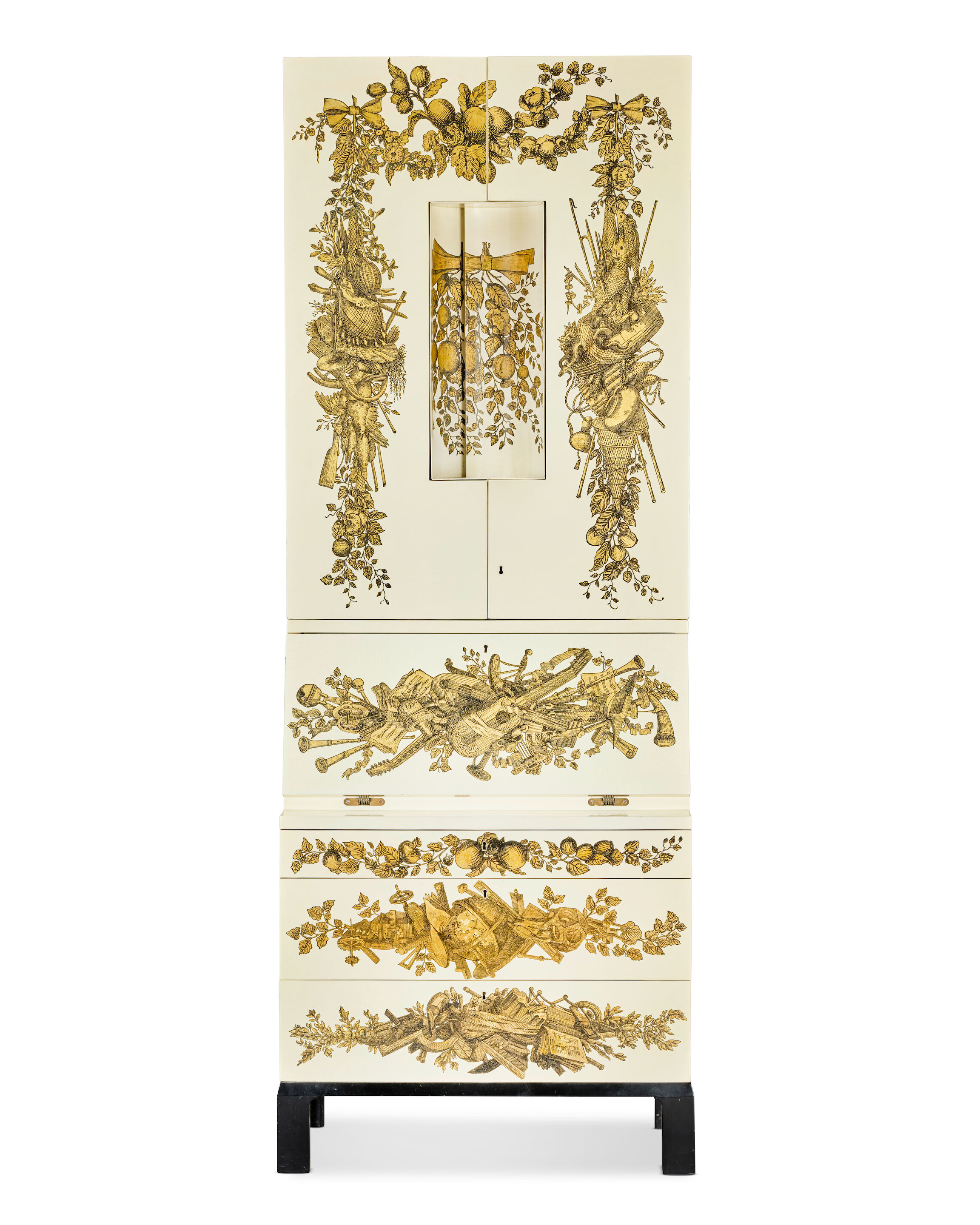 Piero Fornasetti (Italian, 1913-1988): a rare early printed lacq