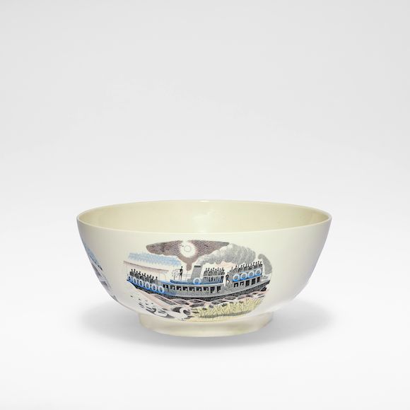 Bonhams : Eric Ravilious for Wedgwood 'The Boat Race Bowl', originally ...