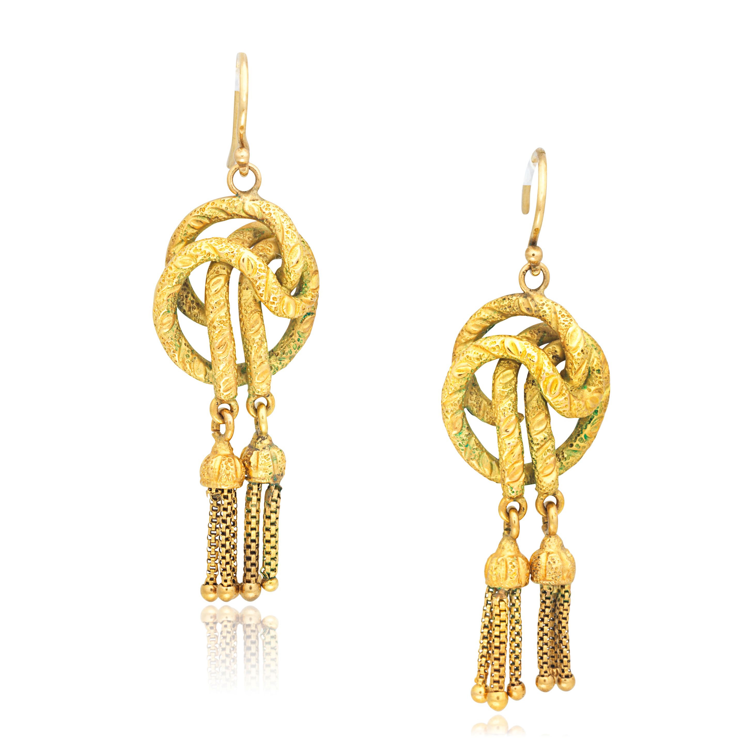 KNOT PENDENT EARRINGS,