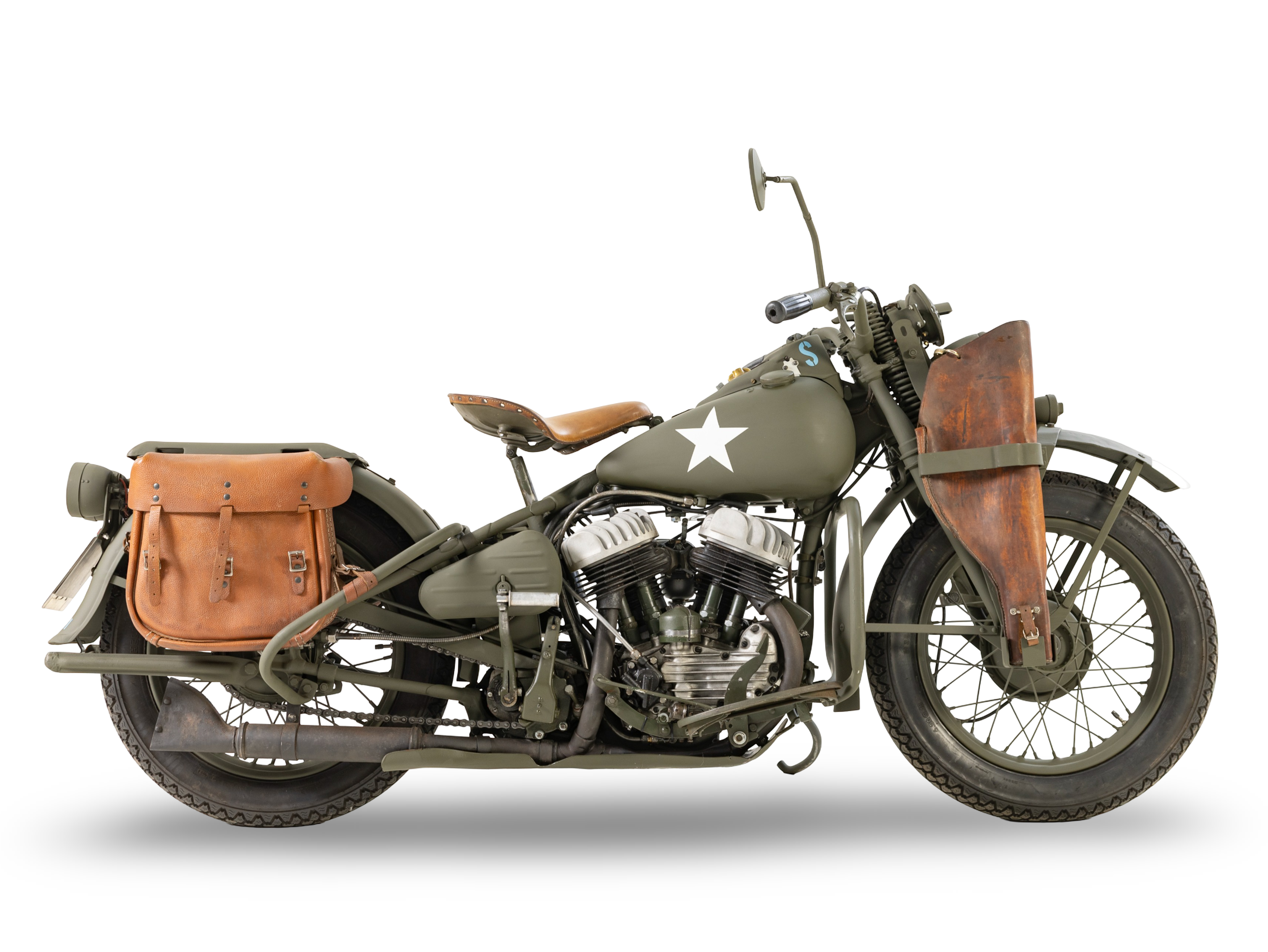 Bonhams Cars : 1944 Harley-Davidson 45ci WLA Military Motorcycle
