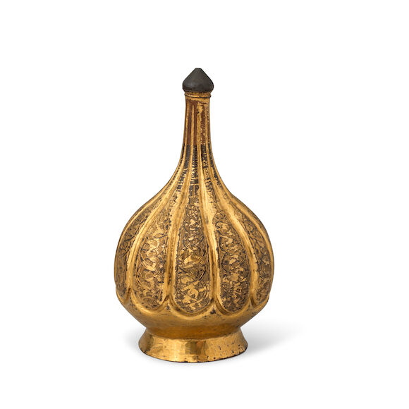 Bonhams : An Ottoman gilt-copper (tombak) rosewater sprinkler Turkey ...