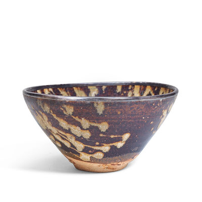 A JIZHOU 'TORTOISESHELL' GLAZED TEA BOWL Song Dynasty (2)