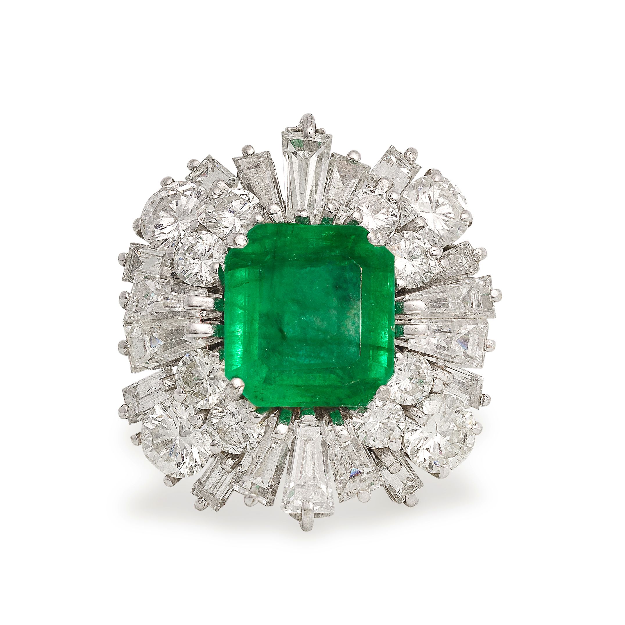 EMERALD AND DIAMOND RING
