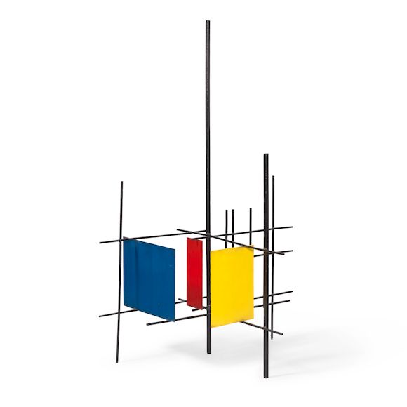 James Brian Wall Bonhams : Brian Wall (British, born 1931) Steel Construction: Red ...