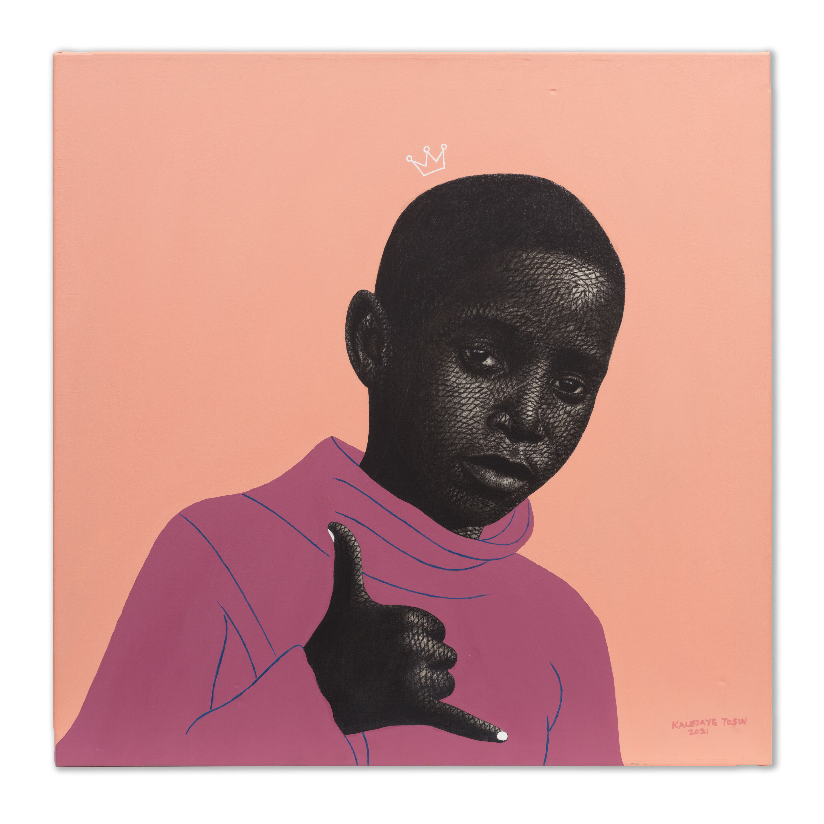 Tosin Kalejaye (Nigerian, born 1992) Holla at your boy (This work is accompanied by a photo-certificate of authenticity signed by the artist.)