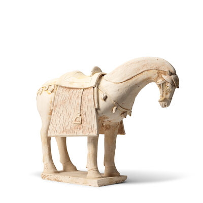 A POTTERY FIGURE OF A HORSE Sui Dynasty
