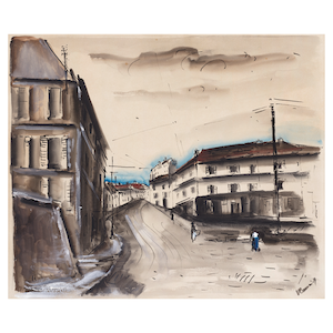 Rue de village (Executed circa 1928-1930)