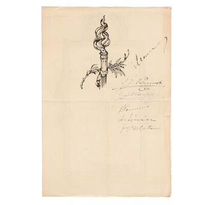WORLD WAR I - TREATY OF VERSAILLES [Programme] Congrès de la Paix Versailles 1919. Sceance du 28 Juin 1919...; Peace Congress Versailles 1919. Session of 28 June 1919..., 1919