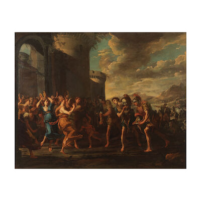Domenico Gargiulo, dit Micco Spadaro (vers Naples 1609-1675) Le triomphe de David