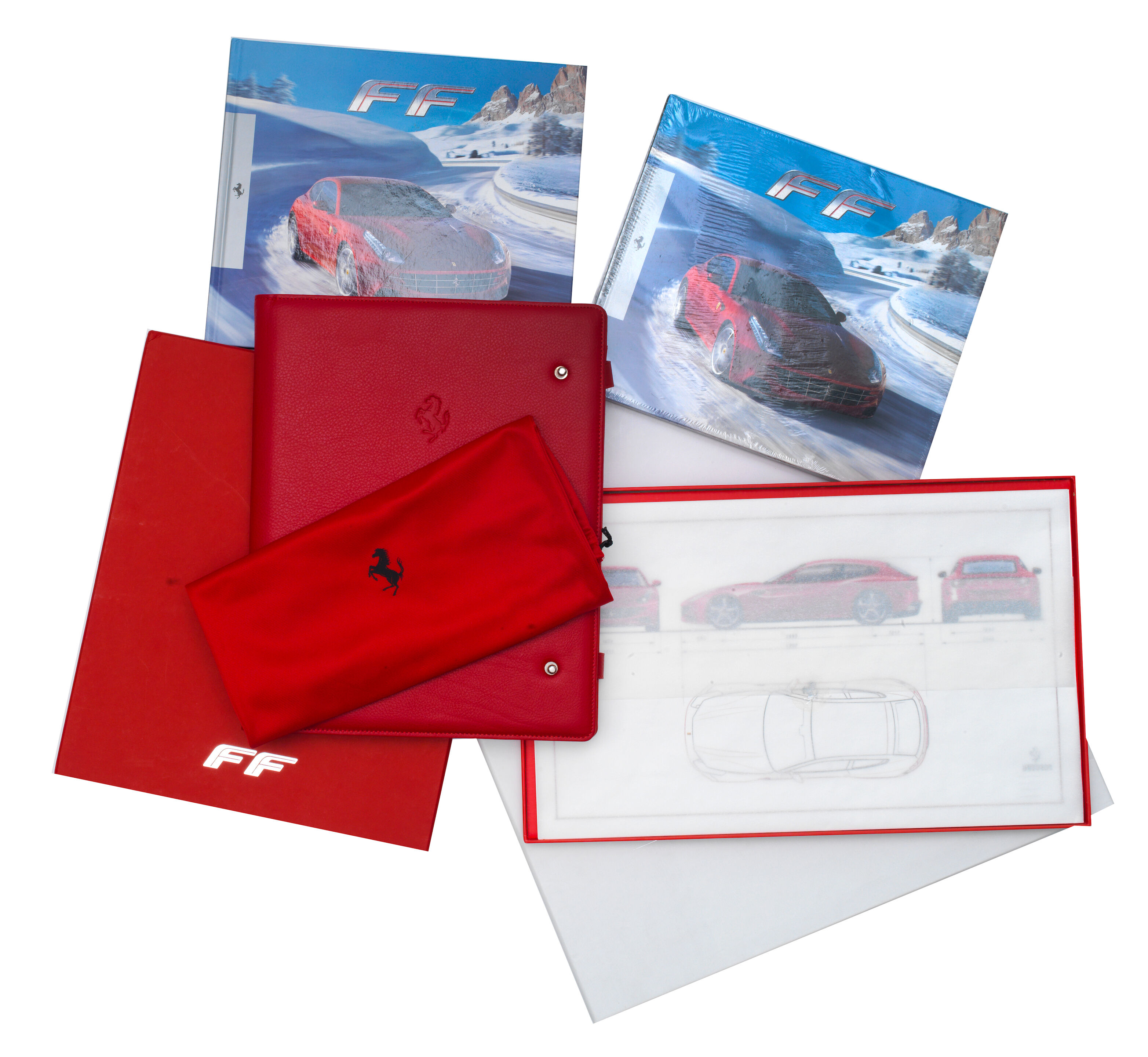 Bonhams Cars : A boxed Ferrari FF 'Welcome to Ferrari' leather document ...
