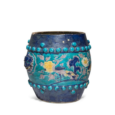 A FAHUA BARREL-SHAPED GARDEN STOOL Ming Dynasty