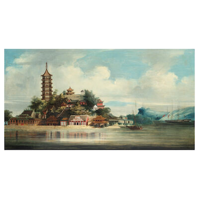CHINESE ARTIST (CIRCA 1850) Golden Island in the Yangtze River