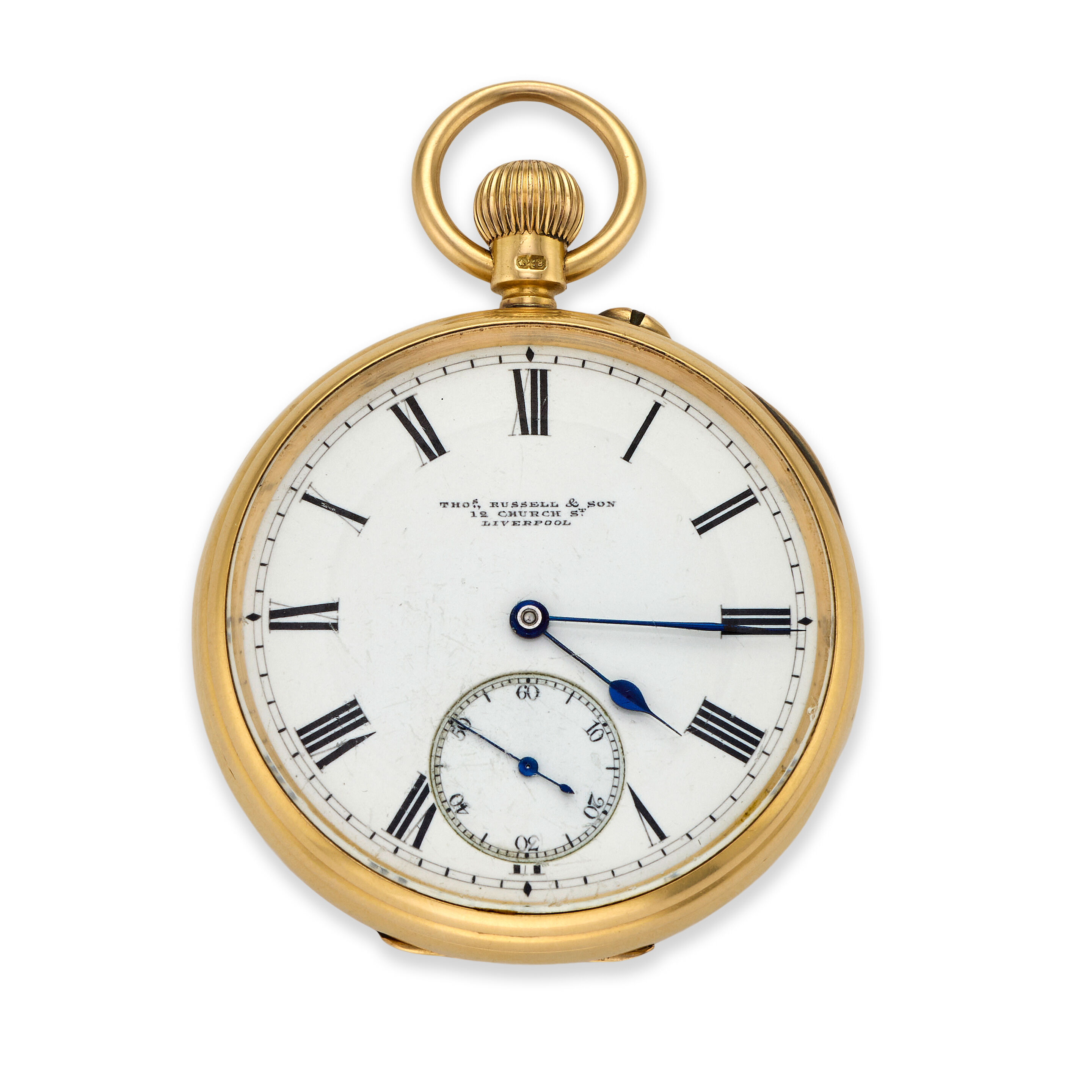 Thomas Russell & Son, 12 Church Street, Liverpool. An 18K gold k