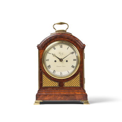 Pendule de table anglaise en acajou, début XIXe siècleAn early 19th century English mahogany single pad-top table clock Rigby, Charing Cross
