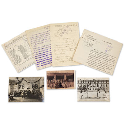 Un ensemble de correspondance et de documents financiers relatifs à Gallipoli, à la Serbie, à la Bulgarie et à d'autres centres du mouvement des émigrés « blancs » A group of correspondence and financial records relating to Gallipoli, Serbia, Bulgaria and other centres of the White émigré movement