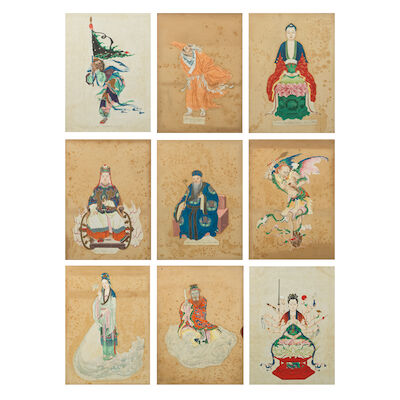 CHINESE ARTIST (19TH CENTURY) Chinese Deities (9)