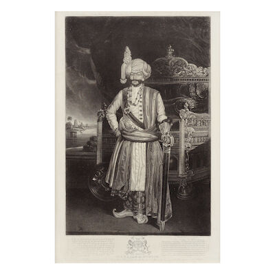 Krishnaraja Wadiyar III, Rajah of Mysore (reg. 1799–1868) by S. W. Reynolds, Engraver to the King, after A. Stuart, early 19th Century