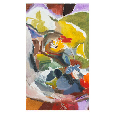 Ivon Hitchens (British, 1893-1979) Autumn Yellow 84 x 51 cm. (33 x 20 in.)