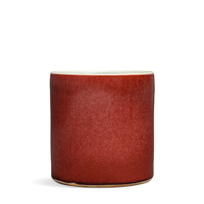 A COPPER-RED GLAZED BRUSHPOT, BITONG 19th century