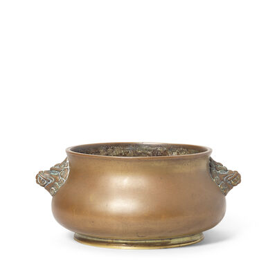 A BRONZE INCENSE BURNER Xuande six-character mark, 17th/18th century
