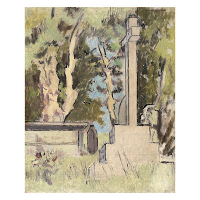 Walter Richard Sickert A.R.A. (British, 1860-1942) Chagford Churchyard 72.7 x 59.5 cm. (28 5/8 x 23 1/2 in.)