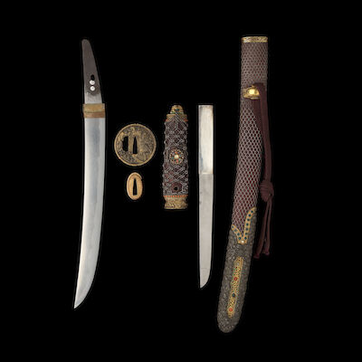 KUNIHIRO LINEAGE A Horikawa-School Wakizashi in Flamboyant Mounts Momoyama period (1573-1615), dated 1611