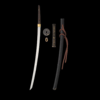 HIROMOTO (ACTIVE CIRCA 1818) A Suishinshi Katana with a Cutting Test in Mounts Edo period (1615-1868), 19th century