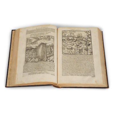 AGRICOLA (GEORGIUS) De re metallica libri XII... eiusdem De Animantibus Subterraneis liber, FIRST EDITION, Basel, Hieronymus Froben and Nicolaus Bischoff, 1556