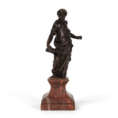 Figure en bronze représentant un SaintEntourage de Francesco Mochi (1580–1654), Italie, XVIIe siècleA bronze figure depicting a SaintCircle of Francesco Mochi (1580–1654), Italy, 17th century