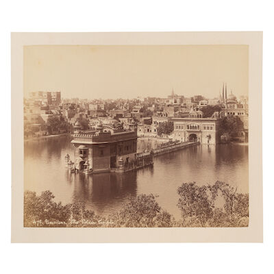 Six photographs of the Golden Temple, Amritsar, and of the Gurdwara Baba Atal Punjab, circa 1860-85(5)