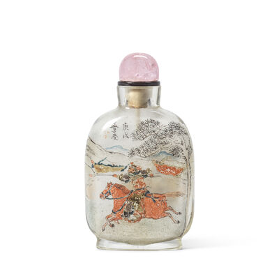 AN INSIDE-PAINTED GLASS SNUFF BOTTLE Meng Zishou, dated gengxu year (1910) and of the period (2)