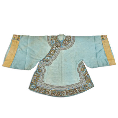 A Turquoise Ground Informal Overcoat, 19th Century