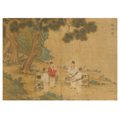 FOLLOWER OF ZHAO MENGFU (1254-1322) Scholars Gathering