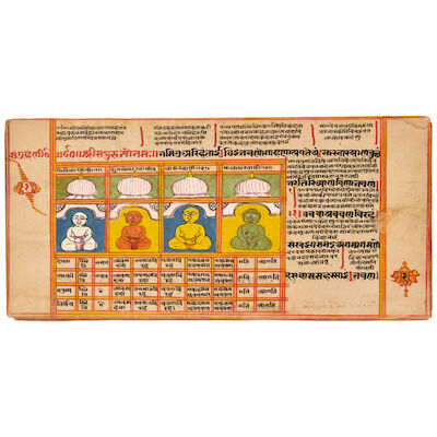 An illustrated Jain manuscript of the Sanghranisutra Rajasthan, dated Samvat 1903/AD 1846