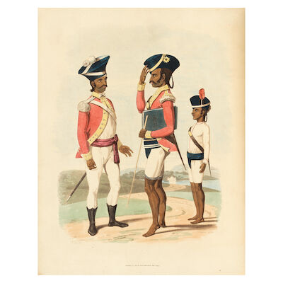 Captain Charles Gold, Oriental Drawings: Sketched between the Years 1791 and 1798, with 25 hand-coloured plates Printed by Bunney and Co., and published by G. Nicol (Part I, G. and W. Nicol, later parts), Booksellers to His Majesty, London, 1799-1801