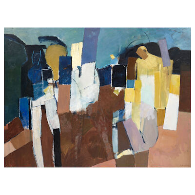 Keith Vaughan (British, 1912-1977) Cortez in Mexico 114.7 x 152.8 cm. (45 1/4 x 60 1/4 in.) (Painted in 1959)
