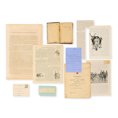 A group of material relating to Maharajah Duleep Singh and his children, including autographs of the Maharajah and of Prince Frederick and Princess Bamba late 19th/early 20th Century(10)