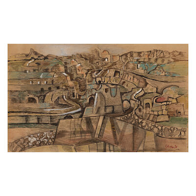 NIKOS HADJIKYRIAKOS-GHIKA (1906-1994) Roman landscape