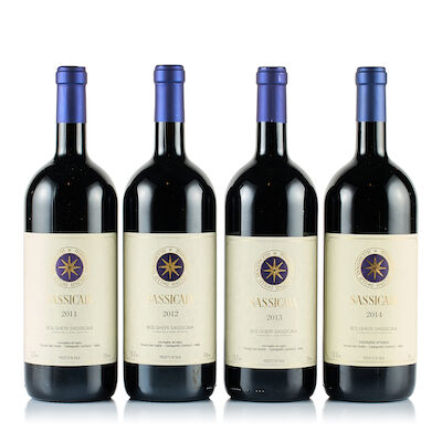 Vertical of Tenuta San Guido, Bolgheri, Sassicaia, 2011, 2012, 2013 & 2014 (4 x Magnum)