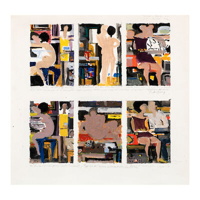 YIANNIS MORALIS (1916-2009) Six études pour Epithalamion