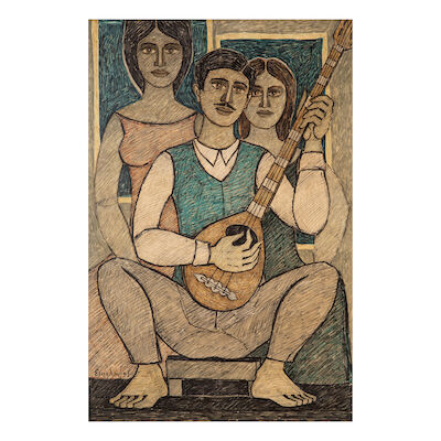 GEORGIOS SIKELIOTIS (1917-1984) Le joueur de lyre