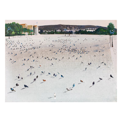 SPYROS VASSILIOU (1902-1985) Vue de Zappeion, Athènes