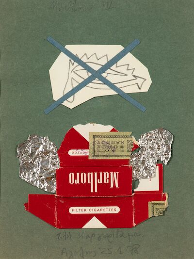 ALEXIS AKRITHAKIS (1939-1994) a) Marlboro XV b) Sans titre c) Carafe en verre (3)