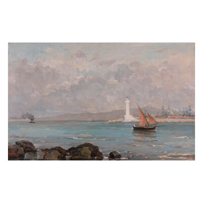 PERICLES PANTAZIS (1849-1884) Le phare de Marseille