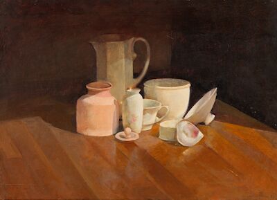 STEFANOS DASKALAKIS (born 1952) Nature morte aux bocaux, une paire (2)
