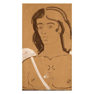 YANNIS TSAROUCHIS (1910-1989) Jeune homme
