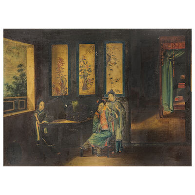 CHINESE ARTIST (CIRCA 1840) Interior Scene