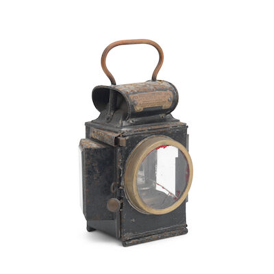 A J & R Oldfield 'Dependence' oil-illuminating tail lamp, patented 1911