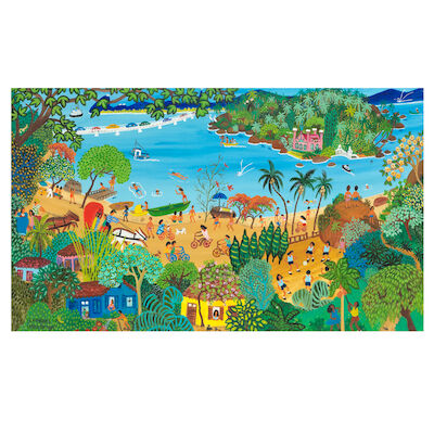 Lia Mittarakis (Brazilian, 1934-1998) Minha terra tem Palmeiras onde tem Canta o Sabiá (My homeland has palm trees, where the thrush sings)
