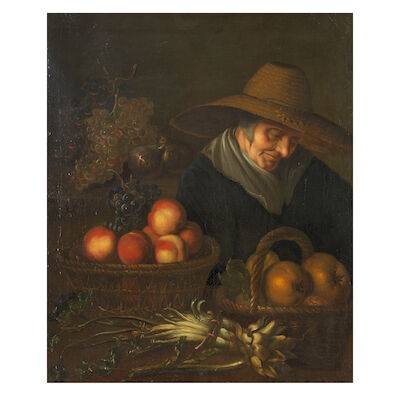 Circle of Peter Snyers (Antwerp 1681-1752) A fruit seller
